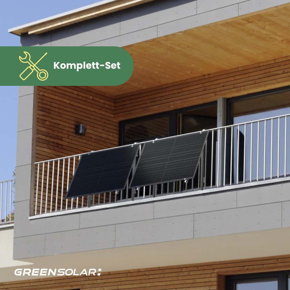 Balkonkraftwerk Balkon M - Komplett-Set (900W)