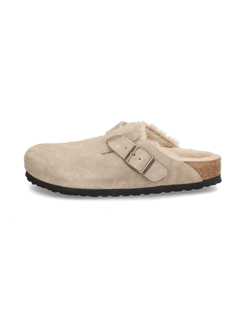Birkenstock Boston Shearling LEVE Taupe LAF