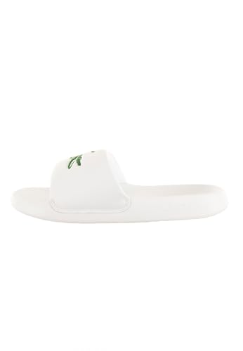 Lacoste Herren Men's Serve Slide 1.0 Sandale, WHT/GRN, 44.5 EU