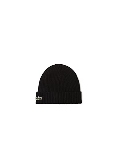Lacoste Unisex Rb0001 Beanie-Mtze, Schwarz, Einheitsgröße