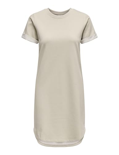 JDY Damen JDYivy S/S Dress Jrs Noos Lässiges Kleid, Chateau Gray, L