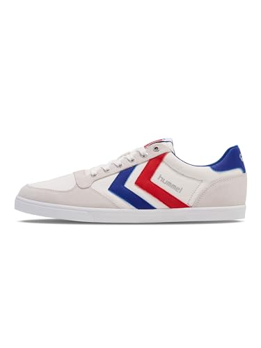hummel Slimmer Stadil Low, White/Blue/RED/Gum, 41