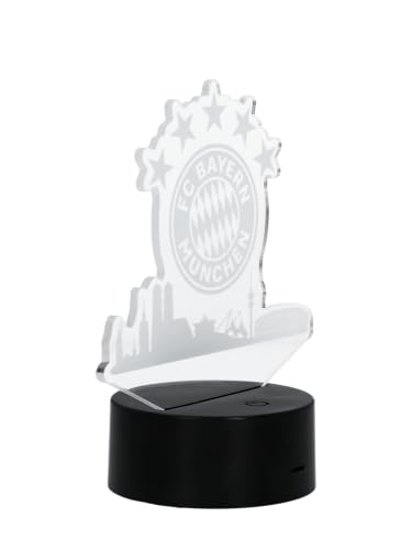 FC Bayern München I LED Skyline I Nachtlicht I Leuchtfarbe Rot