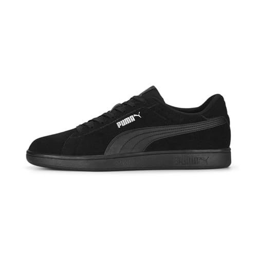 PUMA Unisex Smash 3.0 Sneaker, Black Black Silver, 43 EU