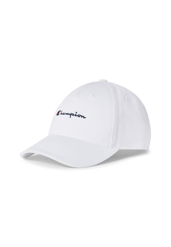 Champion Unisex Lifestyle Caps-802410 Baseballkappe, Weiß, Einheitsgröße