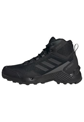 adidas Herren Eastrail 2.0 Mid RAIN.RDY Waterproof Hiking Shoes, Core Black/Carbon/Grey Five, 43 1/3 EU
