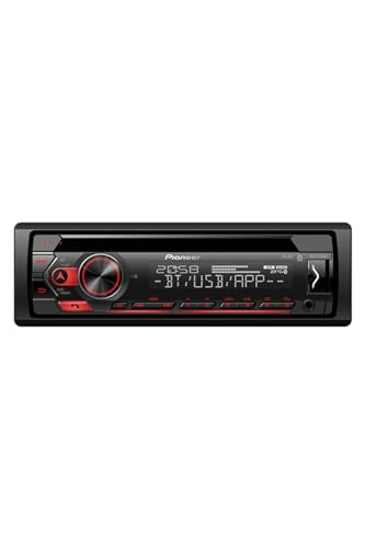 Pioneer DEH-S320BT, 1-DIN Autoradio, CD-Tuner mit RDS, Bluetooth, MP3, USB und AUX-Eingang, Freisprecheinrichtung, Smart Sync App, 13-Band-Equalizer