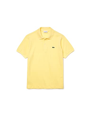 Lacoste Herren Polo-Shirt Kurzarm L1212, Männer Polo-Hemd,2 Knopf,Regular Fit,Gelb,6