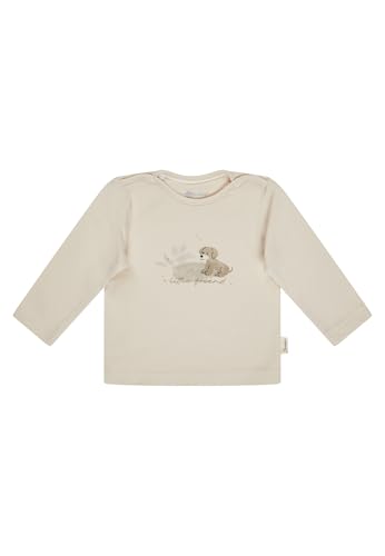 Sterntaler Baby-Jungen Langarmshirt Hund Lucky Pullover, Natur, 68