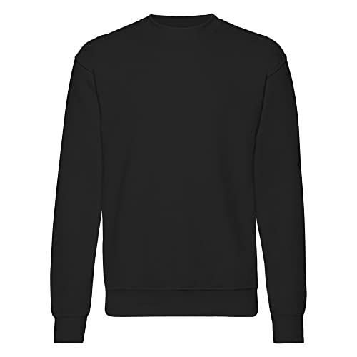 Fruit of the Loom Herren 62-202-0 Sweatshirt, Schwarz, XL
