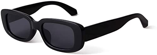 MG.Haus Sonnenbrille Damen Vintage Rechteckige Sonnenbrille 90s Retro Schmale Brille UV400-Schutz Sunglasses Kleine rechteckige für Damen Herren Unisex