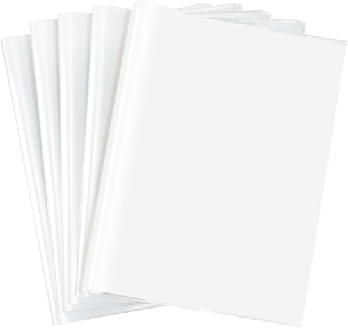 Buchumschlag 10 Stück Heftumschläge Transparent Klares Heft-Hüllen Heftumschläge Einstellbar Heftschoner für Schule Büro Hefthüllen 26 * 19.5CM