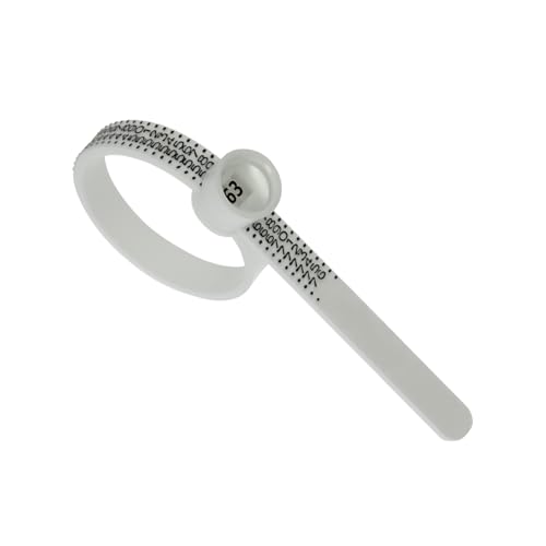 VONJACOB Ringmaßband/Ringgrößenmesser - mit einfacher Anleitung - Ringgröße bestimmen für Trauringe, Partnerringe & Verlobungsring - Ringschablone Ringtool