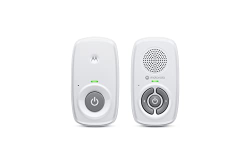 Motorola Nursery AM21 Babyphone Audio - Digitales Babyfon mit DECT-Technologie zur Audio-Überwachung - 300 Meter Reichweite - Mikrofon mit hoher Empfindlichkeit, 1 Stück (1er Pack) – Weiß