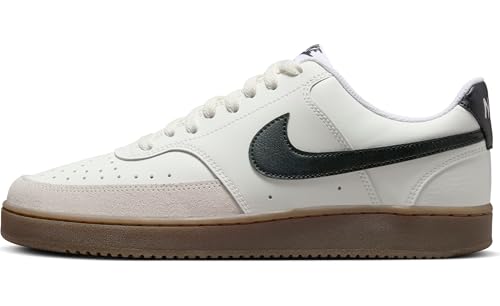 Nike Herren Court Vision Sneaker, Sail/Black/Lt Orewood BRN/Whit, 44.5 EU