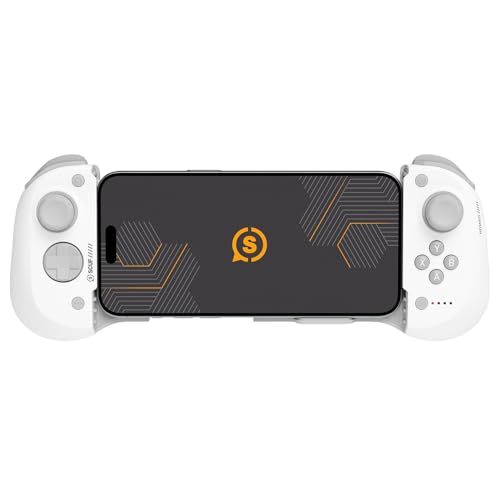 Scuf NOMAD Kabelloser iPhone Controller für Mobiles Gaming – Hintere Paddles – Anti-Drift-Thumbsticks – Bluetooth 5.0 Verbindung – PS Remote, Xbox Game Pass, Apple Arcade, Steam Link – Weiß