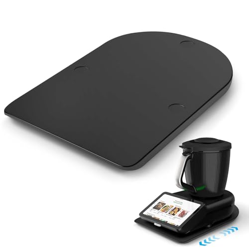 Gleitbrett für Thermomix TM7, Brett für Thermomix mit Rollen & Gummifüßen, Leicht zu Bewegen, Schützt die Waage, Robust und Pflegeleicht, Praktisches Zubehör für Thermomix TM7