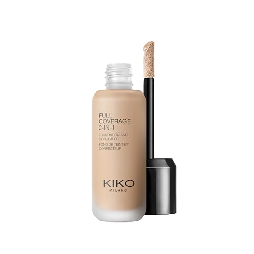 KIKO Milano Full Coverage 2-In-1 Foundation & Concealer 46 - NG50, 2-In-1-Foundation Mit Concealer, Hohe Deckkraft
