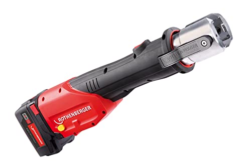 Rothenberger ROMAX 4000 Basic Set Pressmaschine Standard, EU, 4Ah Akku Kapazität | 1000001840 | Einpresswerkzeug für Rohre mit Akku