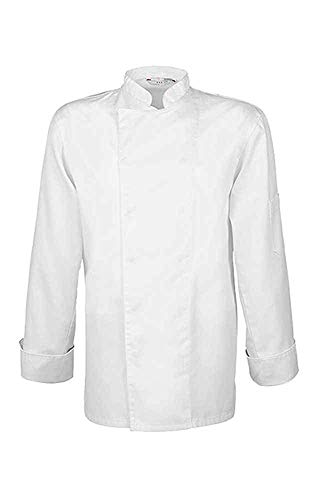GREIFF Gastro Moda Herren Cuisine Basic Kochjacke Regular Fit Weiß Modell 5580 Größe M