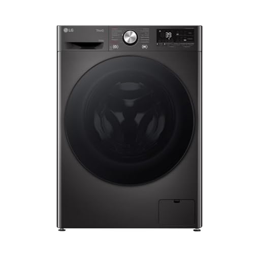LG W4WR7096YB, Klasse D, Frontlader-Waschtrockner 9 - 6 kg, 62 x 60 x 85 cm, Wi-Fi, AI Direct Drive, Tiefenreinigung mit Dampf, TurboWash 360, Große Kapazität, Außentür aus gehärtetem Glas, Weiß