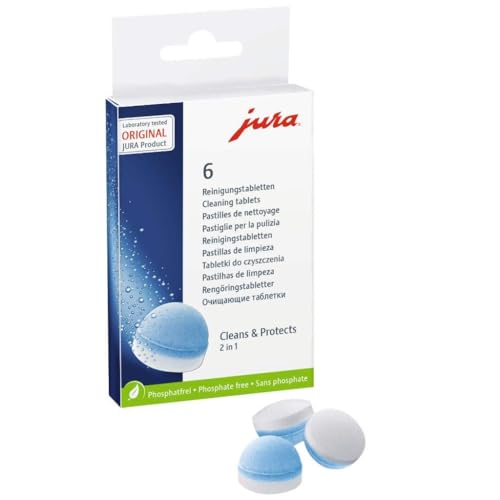 Jura 62715 2-Phasen-Reinigungstabletten, Packung für 6 Reinigungen