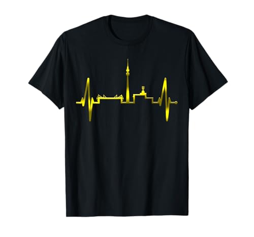 Dortmund Herzschlag Skyline Puls Ruhrpott Stadion Dortmunder T-Shirt
