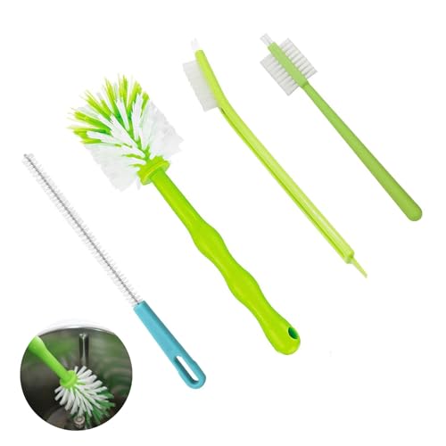 Reinigungsbürste für Thermomix，4er-Set Reinigungsbürste Kompatibel mit Thermomix TM31 TM5 TM6 TM21,Mixtopfbürste Messerbürste mit Tassenbürste Bürste Zubehör Werkzeug für Mixtopf/Mixtopfmesse