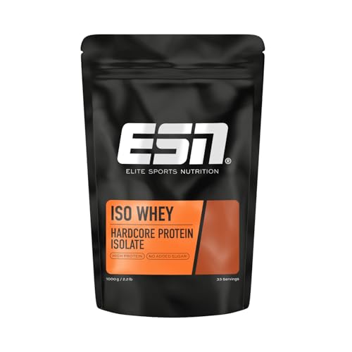 ESN IsoWhey Hardcore Proteinpulver, Vanilla (Classic), 1 kg, bis zu 26 g Protein pro Portion, made in Germany (Design kann variieren)