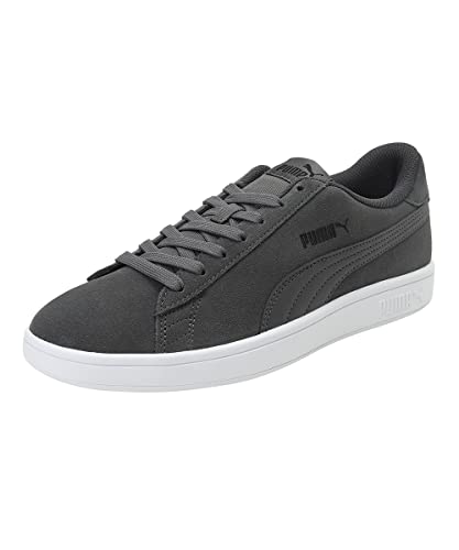 PUMA Unisex Puma Smash V2 Sneaker, Castlerock Puma Black White, 43 EU