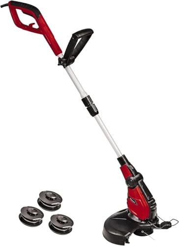 Einhell Elektro Rasentrimmer GC-ET 4530 Set (Motorkopf 4-Fach Neigbar & 180° Drehbar, Alu-Führungsholm Stufenlos Teleskopierbar, Flowerguard)