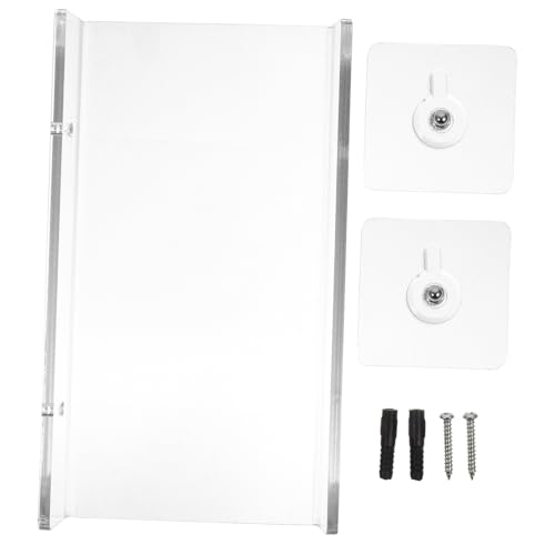 Ipetboom Transparentes Acryl Wandregal U-Form Schwebendes Aufbewahrungsregal Badezimmer Küchen Organizer Kein Bohren Kleine Wandablage