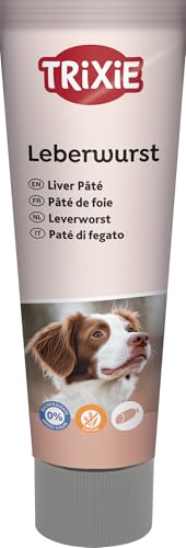 TRIXIE Hundeleckerli PREMIO Hunde-Leberwurst 110g - Premium Leckerlis für Hunde glutenfrei - ohne Getreide & Zucker, schmackhafte Belohnung für Training & Zuhause - 3176