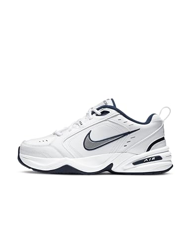 Nike Air Monarch IV Laufschuhe für Herren, Weiß - weiß (White/Metallic Silver 102) - Größe: 46 EU