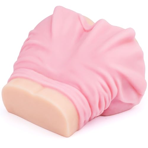 Pocket Pussy Männliche 2 in 1 Masturbatoren Sexspielzeug mit rosa Rock Bubble Butt Realistische Vagina Anal Dual Channel Masturbator Cup Sexspielzeug für Männer