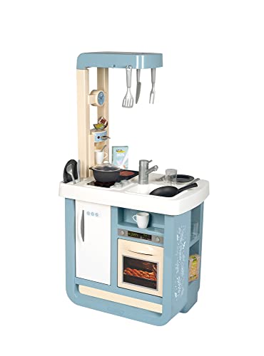 Smoby - Spielküche Bon Appetit - für Kinder mit vielen Funktionen, Töpfen, Pfannen, Küchenbesteck, Herd, Ofen, für Kinder ab 3 Jahren