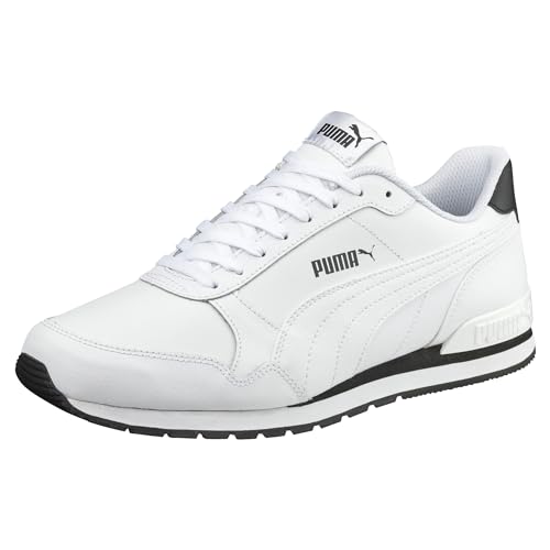 PUMA Unisex ST Runner v2 Full L Low-Top Trainer, Puma White-Puma White, 43 EU