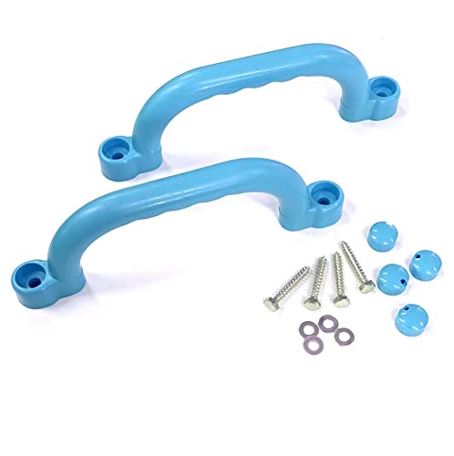 Handgriffe 2er Set für Spielturm Sicherheitshandgriffe Haltegriffe Kletterturm türkis