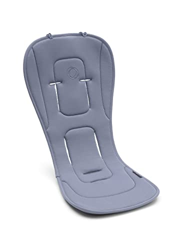 Bugaboo Duo-Komfort Sitzauflage für alle Jahreszeiten, verbesserte Passform, kompatibel mit allen Bugaboo Kinderwagen, wendbar, superweiches 3D-Mesh, Seaside Blue