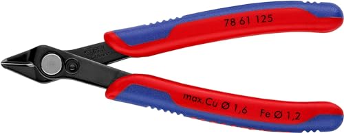 KNIPEX Electronic Super Knips mit Mehrkomponenten-Hüllen brüniert 125 mm, 78 61 125