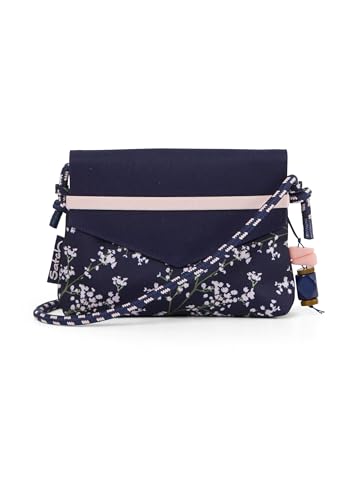 Satch Clutch kleine Umhängetasche Schminktasche mit Kordelzug und Spiegel für Teenager