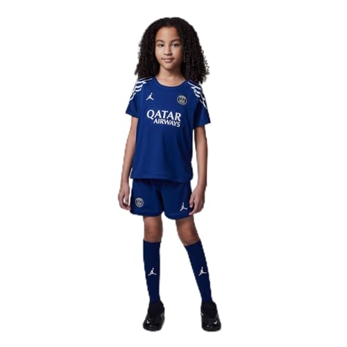 Nike Paris Saint-German 2025 Stadium Fourth Jordan Replika Dreiteiliges Fußballtrikot-Set Für Jüngere Kinder, Blue Void/Phantom/Phantom, HJ0930-493, XS