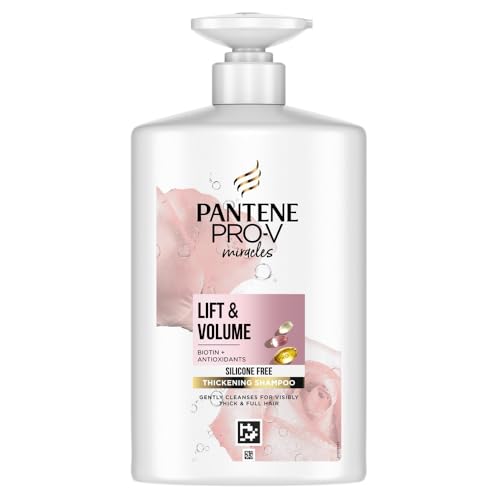 Pantene Pro-V Lift & Volume Haarverdickendes Shampoo mit Biotin, Silikonfrei 1000ml Pumpspender. Pro-V Miracles Shampoo, Angereichert mit Antioxidantien. Sichtbar Volleres Haar