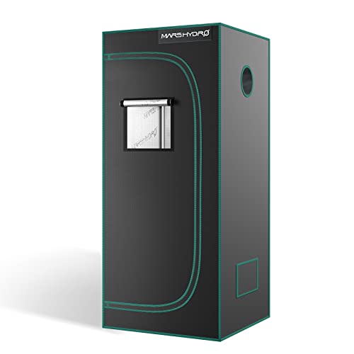 MARS HYDRO Growzelt 60x60x140cm,Indoor Grow Tent Reflektierende Mylar Zuchtzelte Hydrokultur,abnehmbaren Boden Tablett,für Pflanzen wachsen Raum