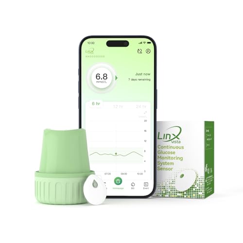 MicroTech Linx Continuous Glucose Monitor & App Glucose Tracker for for Diabetes Monitoring