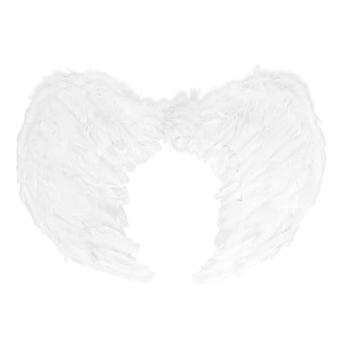 Boland - Flügel für Engel Kostüme, Accessoire für Fasching oder Mottoparty, Faschingskostüme, Weihnachten, Weiß