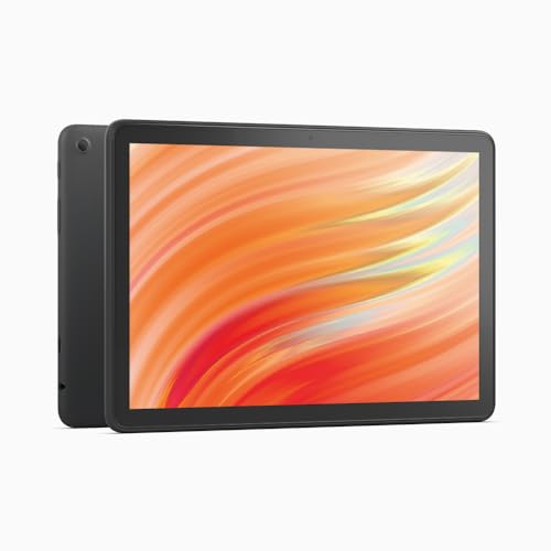 Zertifiziert und generalüberholt Fire HD 10-Tablet, brillantes 10,1-Zoll-Full-HD-Display, Octa-Core-Prozessor, 3 GB RAM, bis zu 13h Akkulaufzeit, 32 GB, schwarz, mit Werbung
