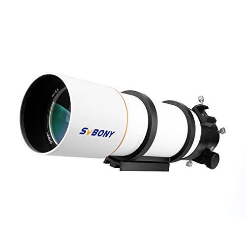 Svbony SV48P Teleskop Profi Erwachsene, 90mm F5.5 Refraktor Achromatisches für Astronomie, Rap Double Speed Okularauszug 360 Grad Drehwinkel OTA für Astrofotografie
