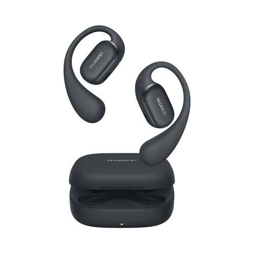 HUAWEI FreeArc Open-Ear-Kopfhörer, Bluetooth-Kopfhörer mit Sterling Sound, optimalen Halt und Komfort，IP57 Wasserdichtigkeit, 28 Stunden Spielzeit, Sport-Kopfhörer, iOS & Android & Windows, Schwarz