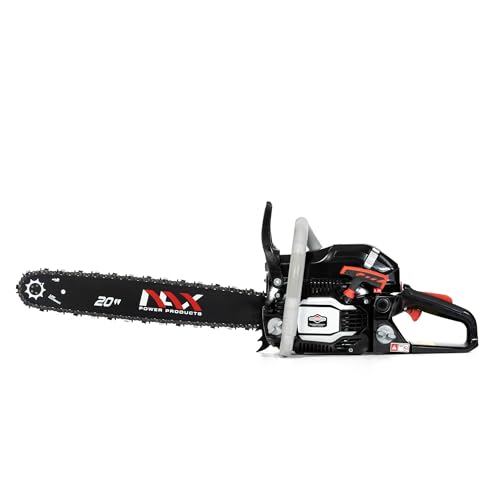 NAX POWER PRODUCTS Benzin Kettensäge 500C, 61.5 cm3 2-Takt Motorkettensäge, 2 kW Benzinkettensäge, Motorsäge Führungsschiene 20